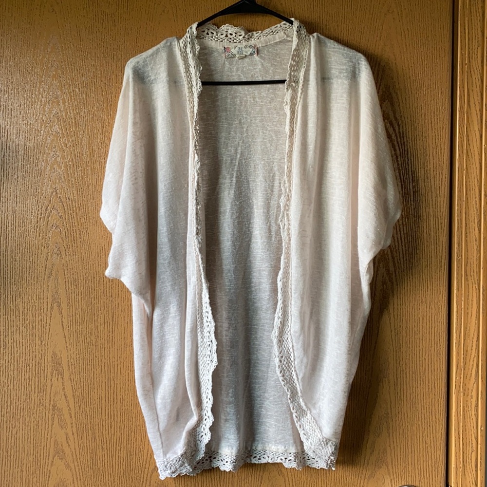 Cream cardigan